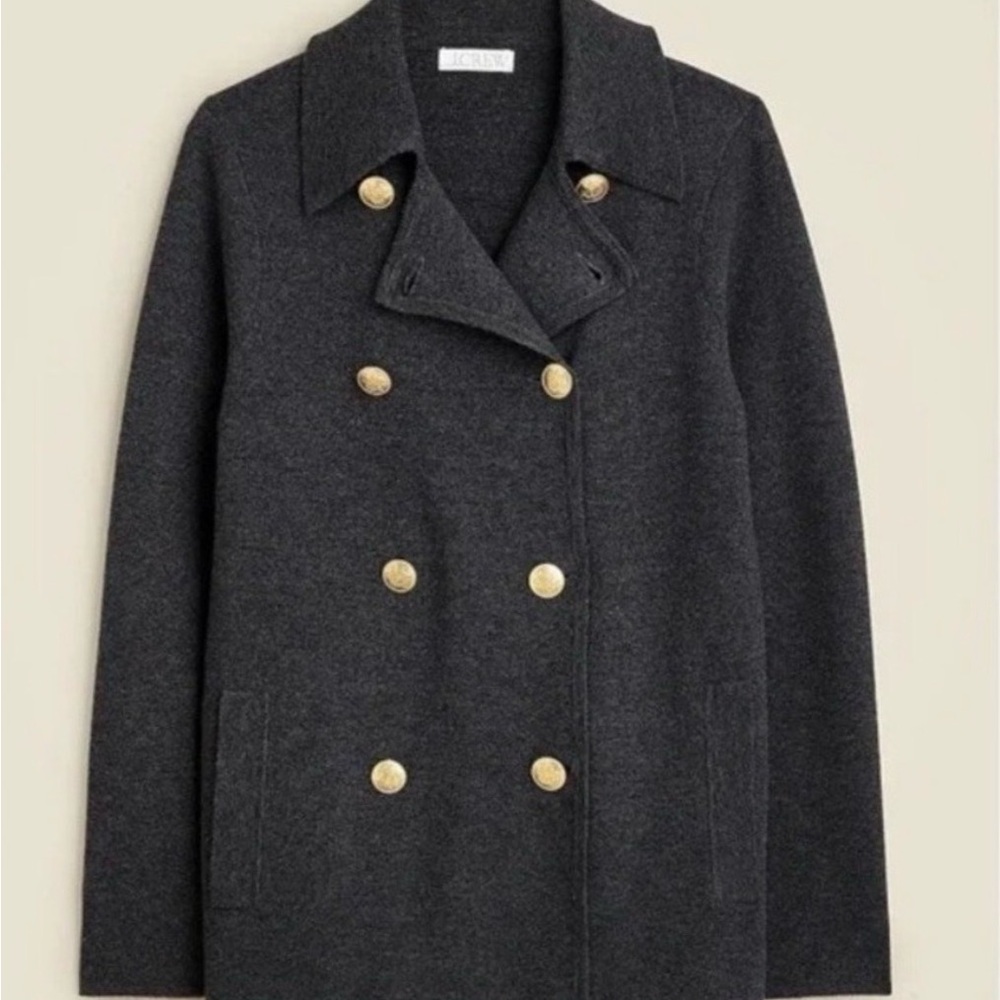 J. Crew Warwick Sweater Blazer in Heather Charcoal